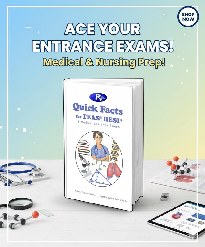 Quick Facts for TEAS, HESI A2, and Medical Entrance Exams
